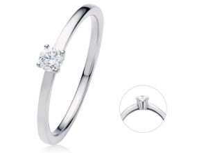 4067551958040 - Diamantring 015 ct Diamant Brillant Ring aus 950 Platin Fingerringe Gr 50 Platin 950-Diamanten silberfarben (silber) Damen Diamantringe Platin Schmuck