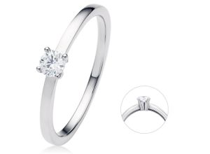 4067551958521 - Diamantring 02 ct Diamant Brillant Ring aus 950 Platin Fingerringe Gr 50 Platin 950-Diamanten silberfarben (silber) Damen Diamantringe Platin Schmuck