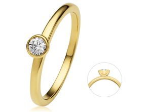 4067551963686 - Diamantring 015 ct Diamant Brillant Zarge Ring aus 585 Gelbgold Fingerringe Gr 48 Gelbgold 585-Diamanten goldfarben (gold) Damen Diamantringe Gold Schmuck Zarge