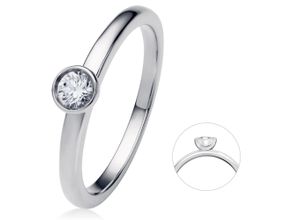 4067551964522 - Diamantring 02 ct Diamant Brillant Zarge Ring aus 950 Platin Fingerringe Gr 52 Platin 950-Diamanten silberfarben (silber) Damen Diamantringe Platin Schmuck Zarge