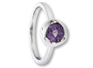 4067551984346 - Silberring Amethyst Ring aus 925 Silber Fingerringe Gr 50 Silber 925 (Sterlingsilber) silberfarben (silber) Damen Silber Schmuck