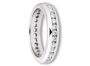 4067551992402 - Silberring Zirkonia Ring aus 925 Silber Fingerringe Gr 50 mit Zirkonia Silber 925 (Sterlingsilber) silberfarben (silber) Damen Fingerringe Silber Schmuck