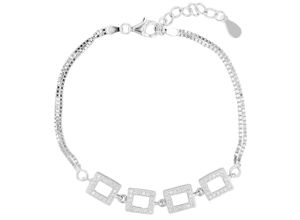 4067551997773 - Armband ADELIA´S Damen aus 925 Silber mit Zirkonia 17+3 cm Armbänder Gr 17 + 3 Silber 925 (Sterlingsilber) silberfarben (silber) Damen