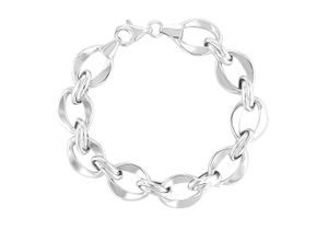 4067551998053 - Armband ADELIA´S Armband aus 925 Silber 19 cm Armbänder Gr 19 Silber 925 (Sterlingsilber) silberfarben (silber) Damen Armbänder Silber