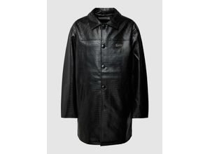 4067557182678 - Bomber Mantel im Leder-Look