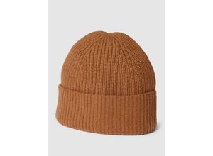 4067557184832 - Beanie aus reinem Kaschmir mit breitem Umschlag