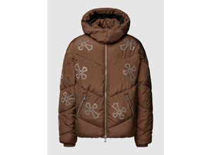 4067557383495 - Puffer Jacke mit CRUCIFIX Strass Motiv