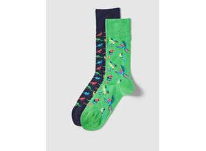 4067557476050 - Socken mit Motiv-Print im 2er-Pack