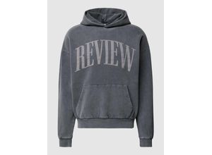 4067557677327 - Hoodie mit Label-Print und Känguru-Tasche