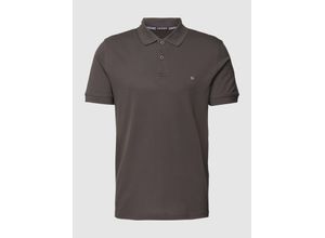 4067557736642 - Slim Fit Poloshirt im unifarbenen Design