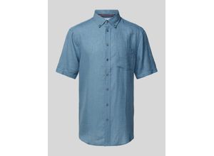 4067557739728 - Regular Fit Leinenhemd mit Button-Down-Kragen