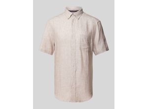 4067557742292 - Regular Fit Leinenhemd mit Button-Down-Kragen