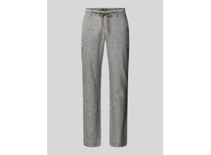 4067557767233 - Regular Fit Leinenhose mit Bindegürtel