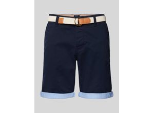 4067557768988 - Slim Fit Bermudas mit Gürtel