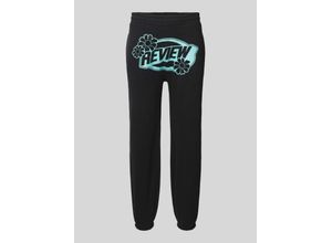 4067557835123 - Regular Fit Sweatpants mit Label-Print