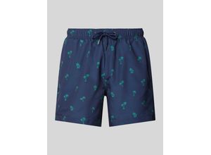 4067557874856 - Regular Fit Badehose mit Allover-Muster
