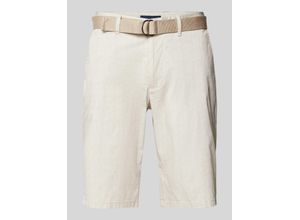 4067557882677 - Slim Fit Chino-Shorts mit Strukturmuster