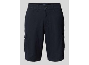 4067557905864 - Regular Fit Leinenshorts mit Cargotaschen