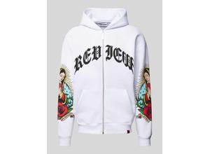 4067557930651 - Sweatjacke mit Label- und Motiv-Print