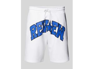 4067557931160 - Regular Fit Sweatshorts mit Label-Print