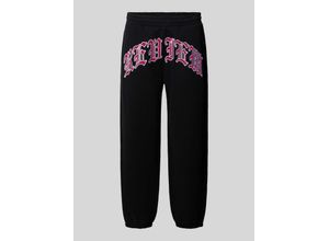 4067557934437 - Regular Fit Sweatpants mit Label-Stitching