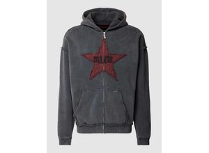 4067557953919 - Sweatjacke mit Motiv-Patch - REVIEW X MATW