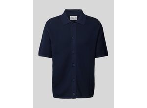 4067557981554 - Regular Fit Poloshirt mit Lochmuster