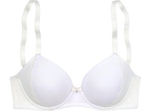 4067601790897 - LASCANA Tiziana Schalen-BH Zierschleife Spitzenbesatz für Damen weiß 95C