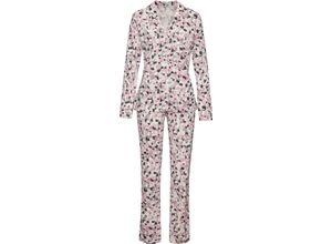 4067601933973 - LASCANA Vivance Dreams Schlafanzug Allover-Print für Damen rosa 36 38