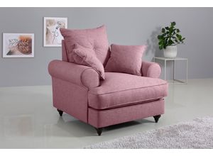 4067602364769 - Sessel HOME AFFAIRE Bloomer Gr Webstoff B H T 110 cm x 83 cm x 97 cm lila (violet) Home Affaire mit hochwertigem Kaltschaum in verschiedenen Farben erhältlich