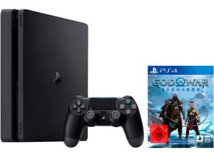 4067602625150 - PLAYSTATION 4 Spielekonsole Slim + God of War Ragnarök Spielekonsolen schwarz Playstation