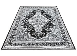 4067602856424 - Teppich HOME AFFAIRE Oriental Teppiche Gr B L 280 cm x 365 cm 7 mm 1 St blau (dunkelblau) Orientalische Muster Orient-Optik mit Bordüre Teppich Kurzflor Weich Pflegeleicht