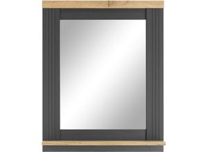 4067602872851 - Wandspiegel HOME AFFAIRE WESTMINSTER Spiegel Gr B H T 60 cm x 75 cm x 15 cm Holzoptik grau (grau dunkel) Wandspiegel im romantischen Landhausstil