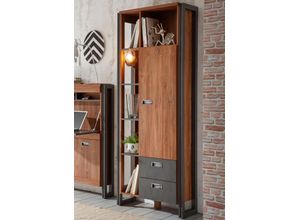 4067602884601 - Standregal HOME AFFAIRE Detroit Regale grau (braun schieferfarben) Standregale Höhe 202 cm