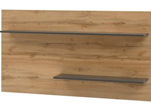 4067602885240 - Wandregal INOSIGN City Giron Regale Gr B H T 150 cm x 80 cm x 22 cm braun (eiche wotan dekor) Hängeregale Breite ca 150 cm