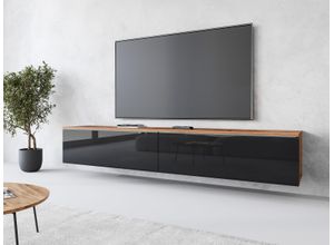 4067602899100 - Lowboard INOSIGN Vera Sideboards Gr B H T 180 cm x 30 cm x 33 cm schwarz (votan eichefarben hochglanz) Lowboards Breite 180 cm stehend und hängend Bestseller