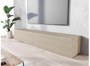 4067602899209 - Lowboard INOSIGN Vera Sideboards Gr B H T 180 cm x 30 cm x 33 cm braun (eichefarben gaja gefräst) Lowboards Breite 180 cm stehend und hängend Bestseller