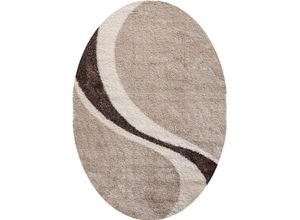 4067602915565 - Hochflor-Teppich MY HOME Fantasy Teppiche Gr B L 160 cm x 230 cm 30 mm 1 St beige Esszimmerteppiche Luxus Hochflor Shaggy modernes Design weich & kuschelig Wohnzimmer