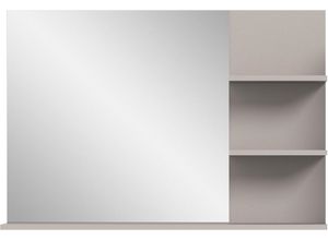 4067602917705 - Spiegel INOSIGN Skygge Breite 100 cm 3 Ablageböden hochwertiges Spiegelglas grau B H T 100cm x 69cm x 16cm FSC-zertifizierter Holzwerkstoff Badmöbel Spiegel Wandspiegel Bad Badezimmer B100cm H69cm T16cm