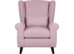 4067602919099 - Sessel HOME AFFAIRE CHISTELLE Gr Struktur fein ohne Hocker B H T 81 cm x 99 cm x 87 cm rosa Home Affaire Ohrensessel auch in Bouclé BTH 818799 cm