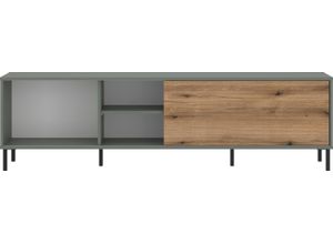 4067602929494 - Lowboard INOSIGN Pozzi Sideboards Gr B H T 180 cm x 508 cm x 40 cm grün (grau grün coast evoke eiche) Lowboards Breite ca180 cm