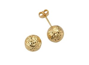 4067602929784 - Paar Ohrstecker FIRETTI Schmuck Geschenk Gold 375 Ohrschmuck rund diamantiert Ohrringe Gr 4 Gelbgold 375 goldfarben Damen Ohrstecker