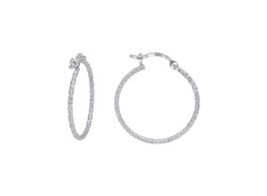 4067602930919 - Paar Creolen FIRETTI Schmuck Geschenk Silber 925 Ohrschmuck diamantiert Ohrringe Gr 40 Silber 925 (Sterlingsilber) silberfarben Damen Creolen