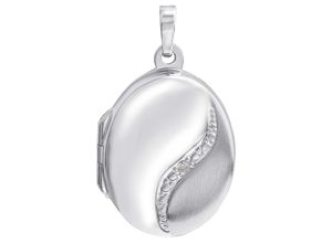 4067602933705 - Ketten-Anhänger FIRETTI Schmuck Geschenk Silber 925 Halsschmuck Anhänger Medaillon Schmuckanhänger Gr Silber 925 (Sterlingsilber) 330 g silberfarben (silberfarben kristallweiß kristallweiß) Damen Anhänger mit Zirkonia (synth)