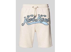 4067608423705 - Regular Fit Sweatshorts mit Label-Stitching