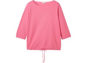 4067672046381 - TOM TAILOR plus Pullover 3 4-Arm U-Boot-Ausschnitt für Damen pink 54