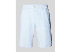 4067672125314 - Regular Fit Leinenshorts mit Gesäßtasche