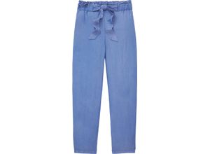 4067672154819 - DENIM TOM TAILOR Stoffhose Schleife Paspeltaschen für Damen blau S