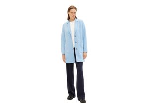 4067672158312 - TOM TAILOR Blazermantel Reverskragen Melange für Damen blau L