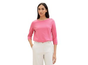 4067672173513 - TOM TAILOR Shirt 3 4 Arm U-Boot-Ausschnitt für Damen pink S